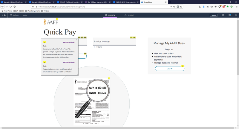 A screenshot of a visual design with design specifications built in.